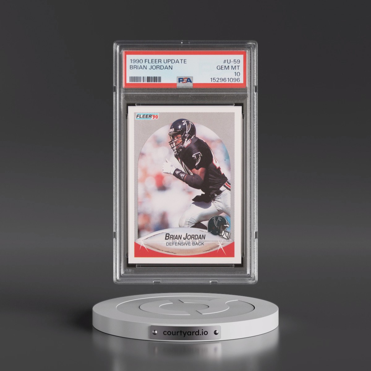 1990 Fleer Update #U-59 Brian Jordan (PSA 10 GEM MINT)