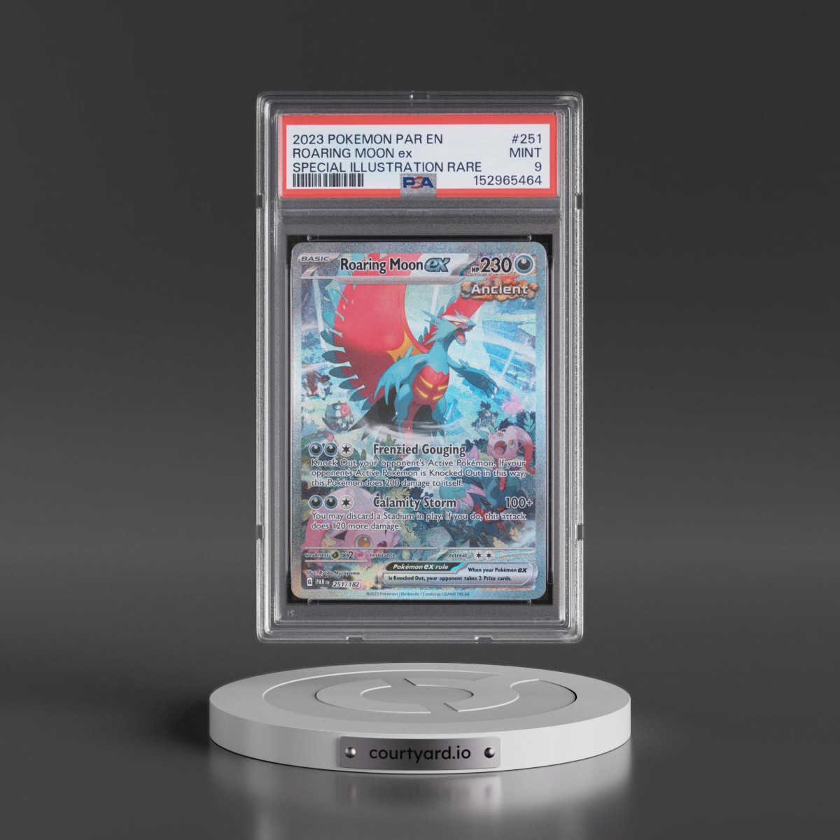 2023 Pokémon Par EN-Paradox Rift #251 Roaring Moon EX - Holo Special Illustration Rare (PSA 9 MINT)