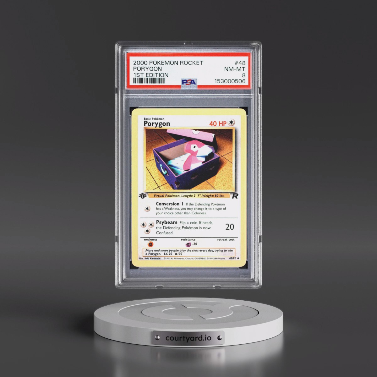 2000 Pokémon Rocket #48 Porygon - 1st Edition (PSA 8 NM-MT)
