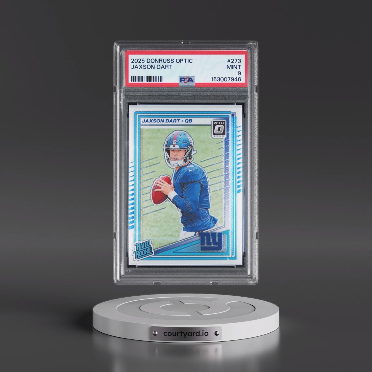 2025 Panini Donruss Optic #273 Jaxson Dart (PSA 9 MINT)