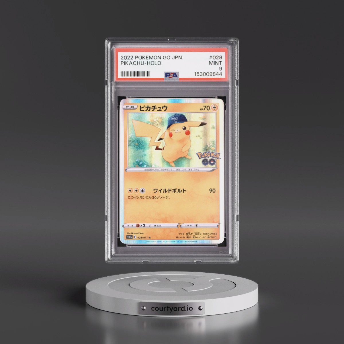2022 Pokémon Go #028 Pikachu - Holo (PSA 9 MINT)