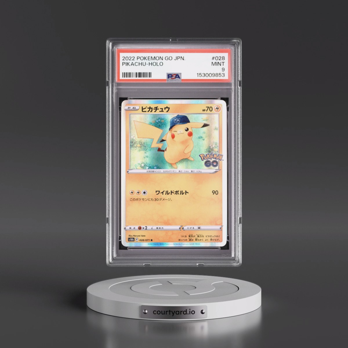 2022 Pokémon Go #028 Pikachu - Holo (PSA 9 MINT)