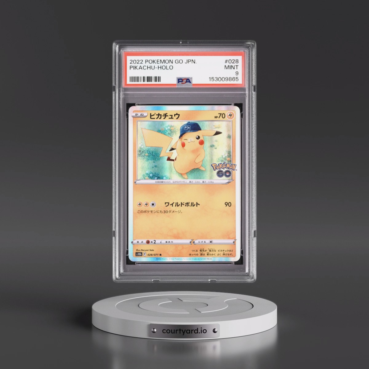 2022 Pokémon Go #028 Pikachu - Holo (PSA 9 MINT)