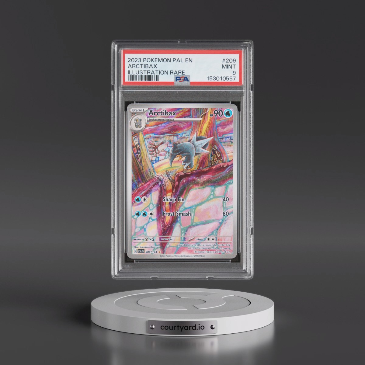 2023 Pokémon Pal EN-Paldea Evolved #209 Arctibax - Illustration Rare (PSA 9 MINT)