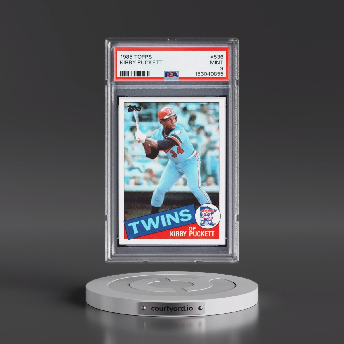 1985 Topps #536 Kirby Puckett (PSA 9 MINT)