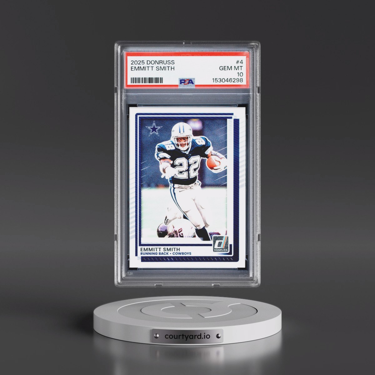2025 Panini Donruss #4 Emmitt Smith (PSA 10 GEM MINT)