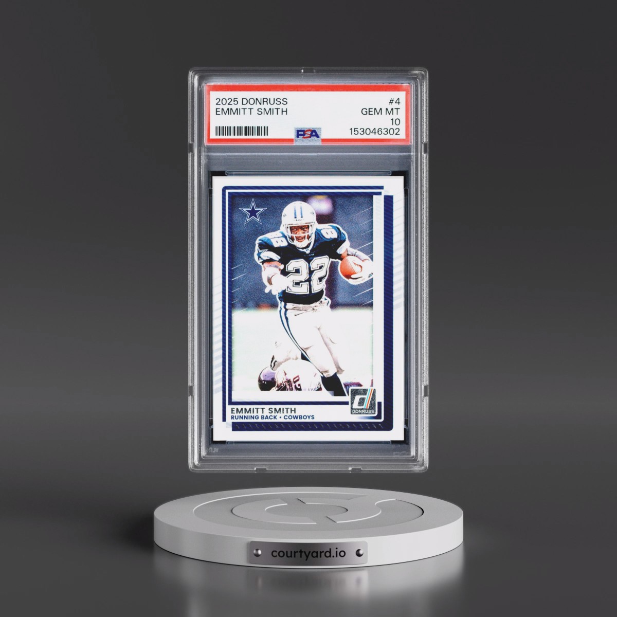 2025 Panini Donruss #4 Emmitt Smith (PSA 10 GEM MINT)