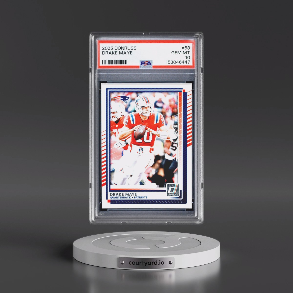 2025 Panini Donruss #58 Drake Maye (PSA 10 GEM MINT)