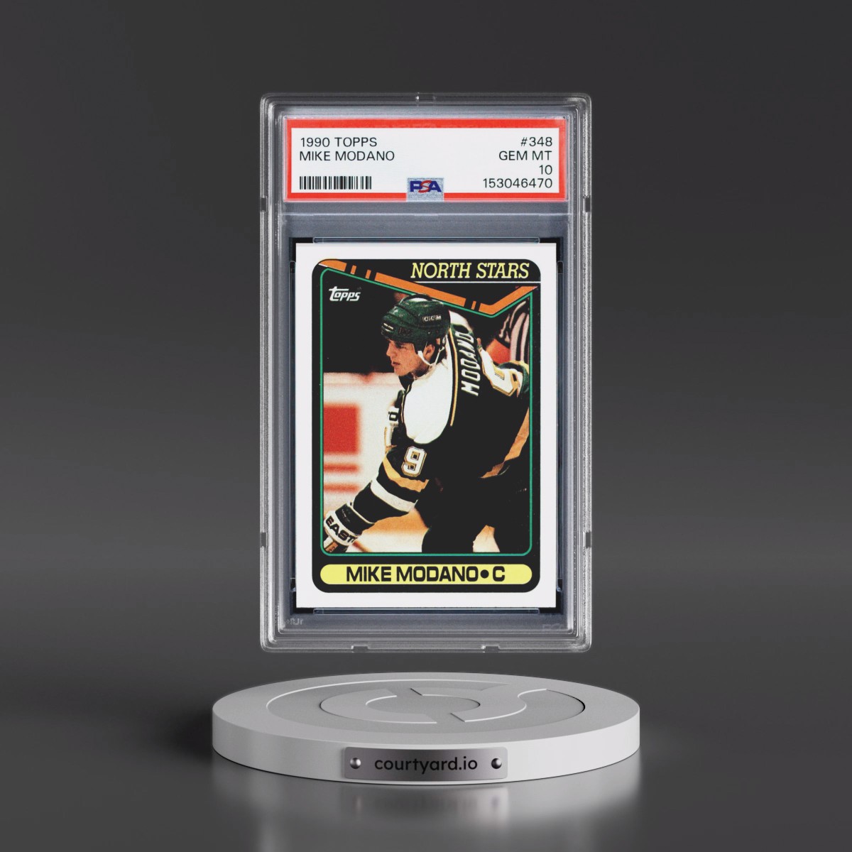 1990 Topps #348 Mike Modano (PSA 10 GEM MINT)