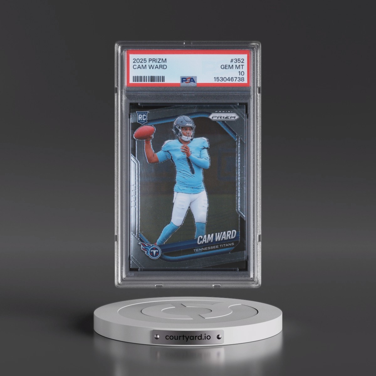 2025 Panini Prizm #352 Cam Ward (PSA 10 GEM MINT)