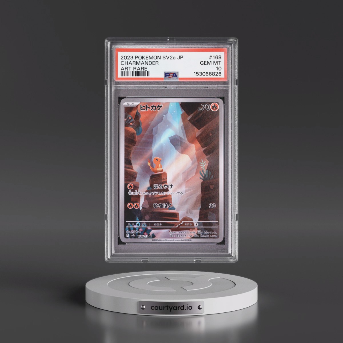 2023 Pokémon Sv2a-Pokémon 151 #168 Charmander - Art Rare (PSA 10 GEM MINT)