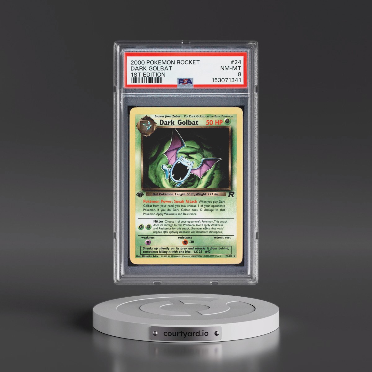 2000 Pokémon Rocket #24 Dark Golbat - 1st Edition (PSA 8 NM-MT)