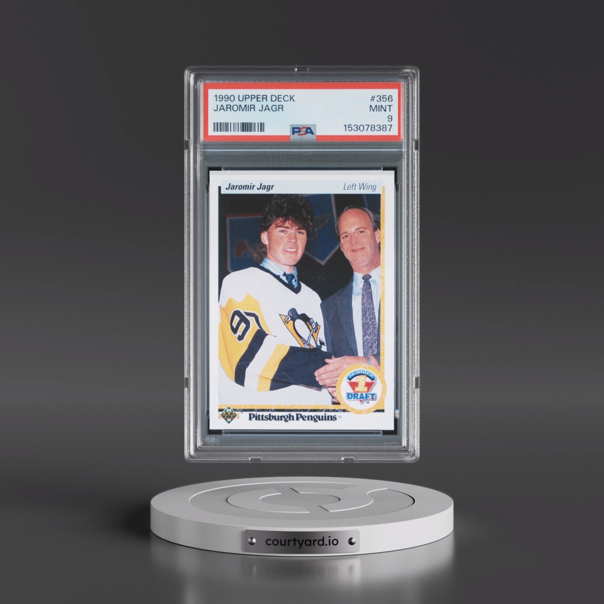 1990 Upper Deck #356 Jaromir Jagr (PSA 9 MINT)