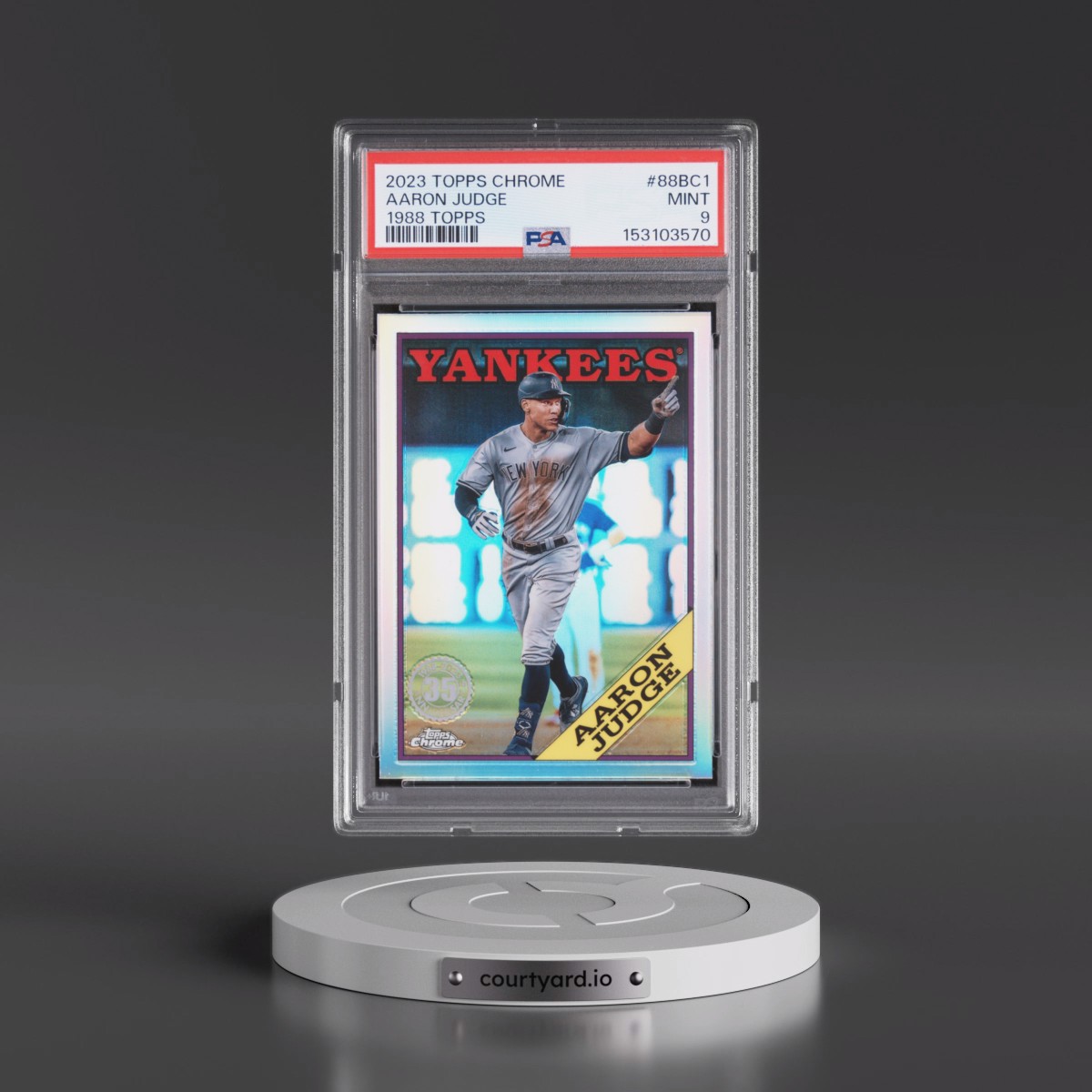 2023 Topps Chrome 1988 Topps Baseball #88BC1 Aaron Judge (PSA 9 MINT)
