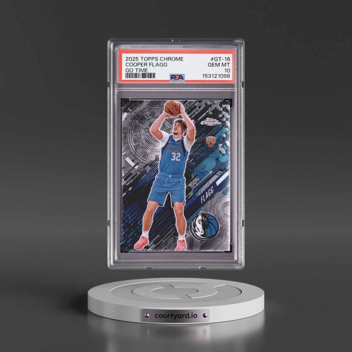 2025 Topps Chrome Go Time #GT-16 Cooper Flagg (PSA 10 GEM MINT)