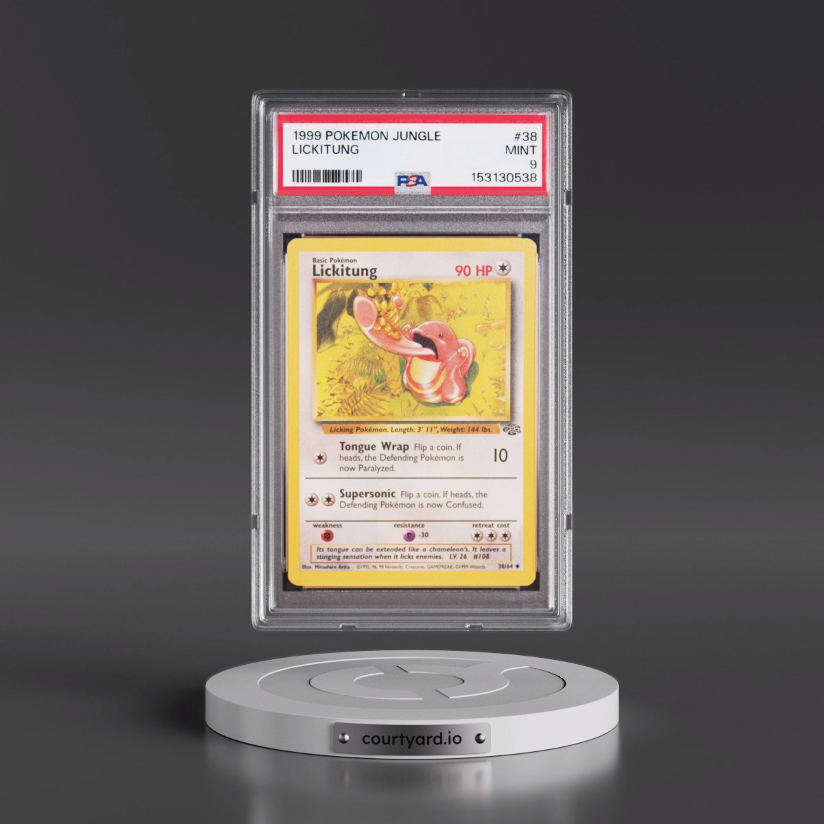 1999 Pokémon Jungle #38 Lickitung (PSA 9 MINT)