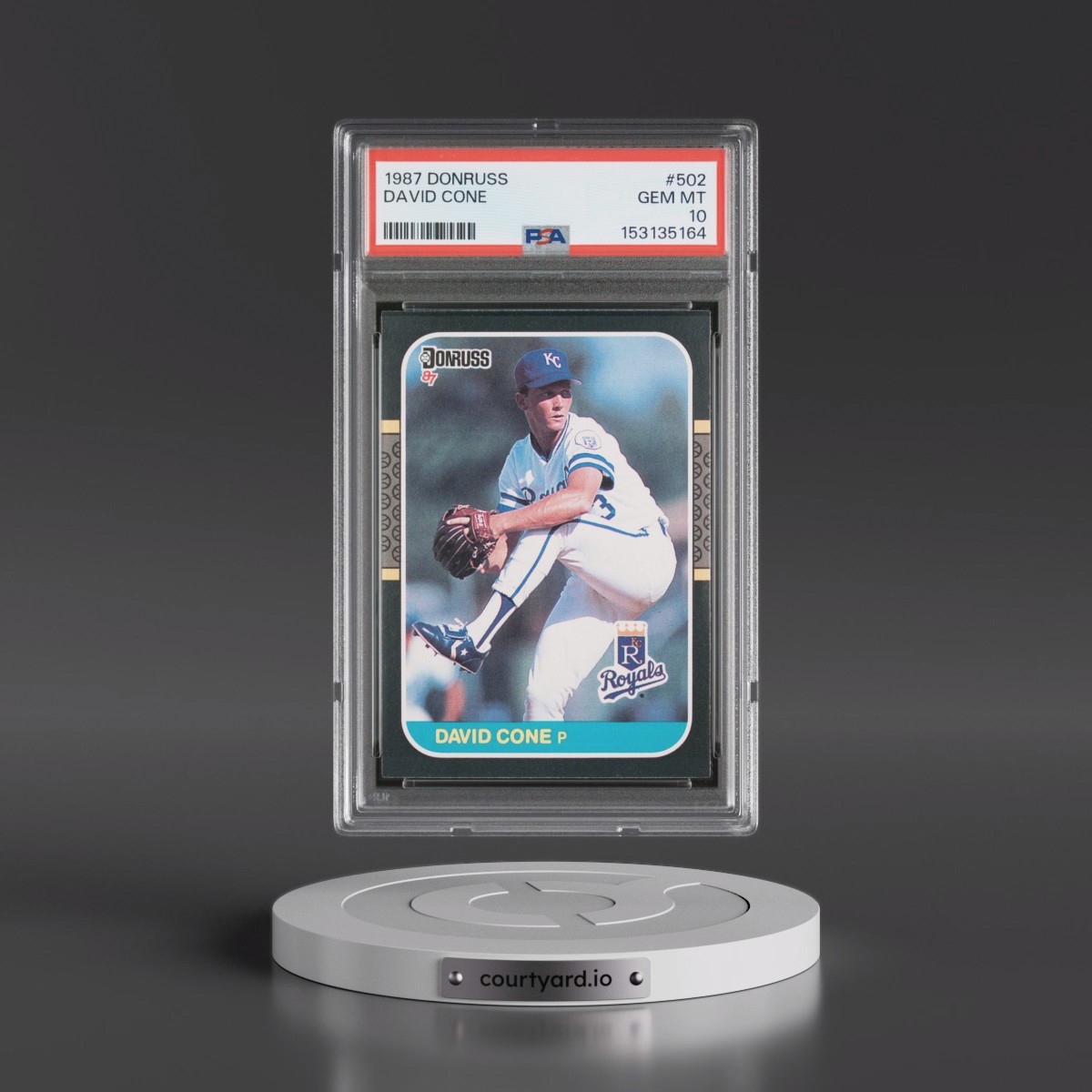 1987 Donruss #502 David Cone (PSA 10 GEM MINT)