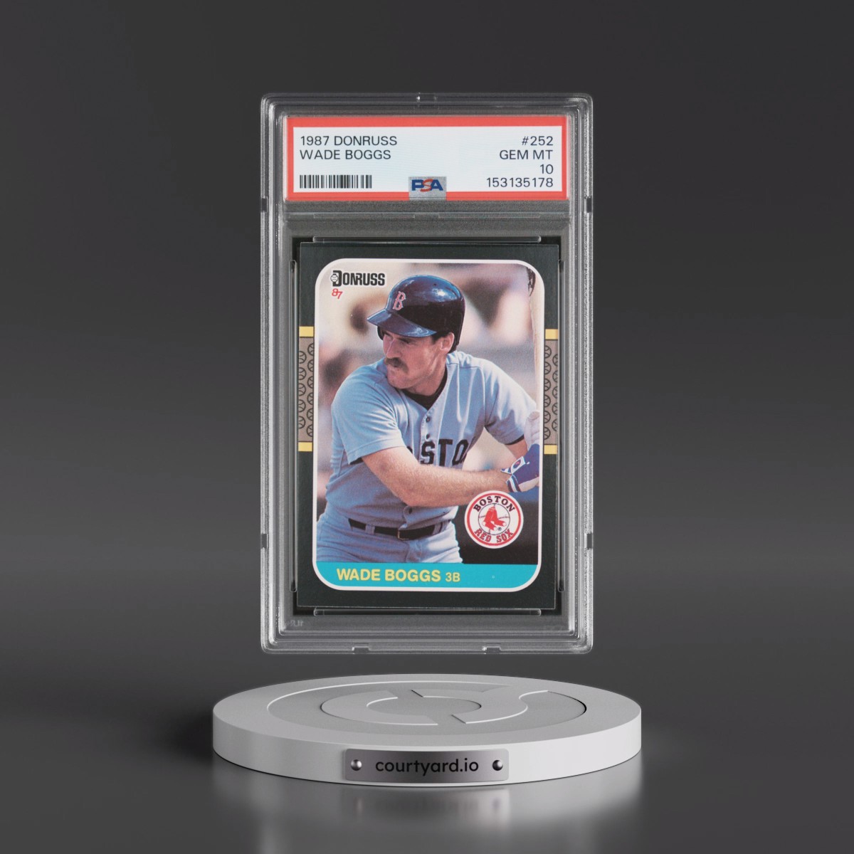 1987 Donruss #252 Wade Boggs (PSA 10 GEM MINT)