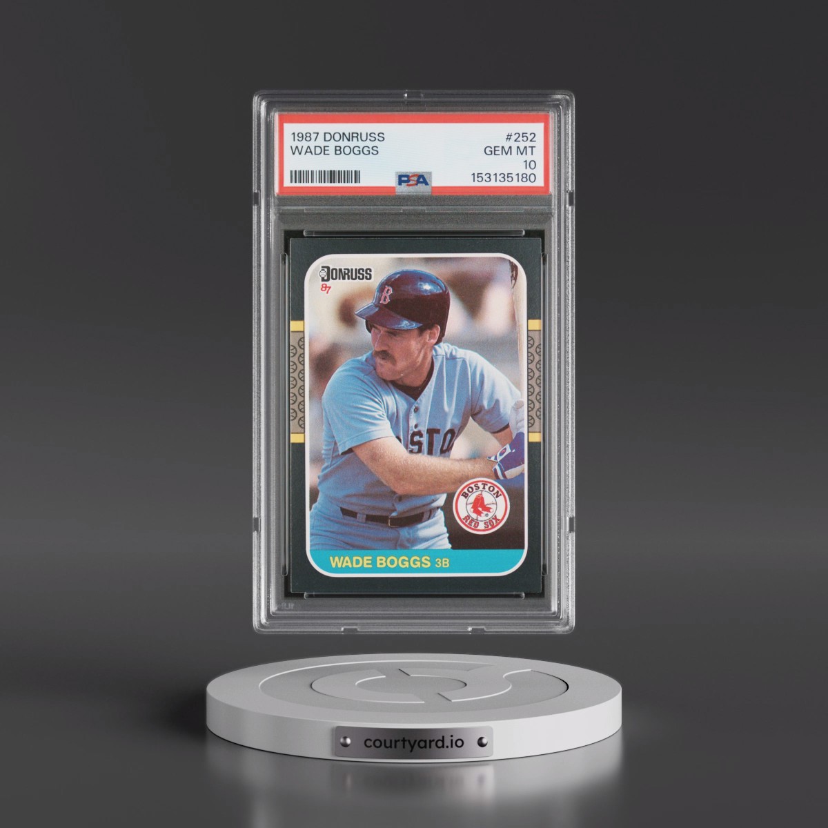 1987 Donruss #252 Wade Boggs (PSA 10 GEM MINT)