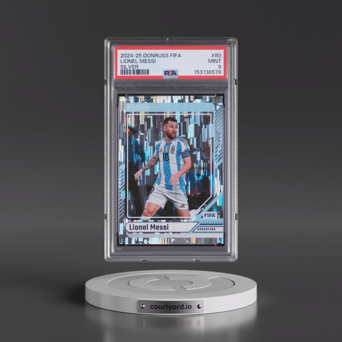 2024 Panini Donruss FIFA Lionel Messi - Silver #80 PSA 9