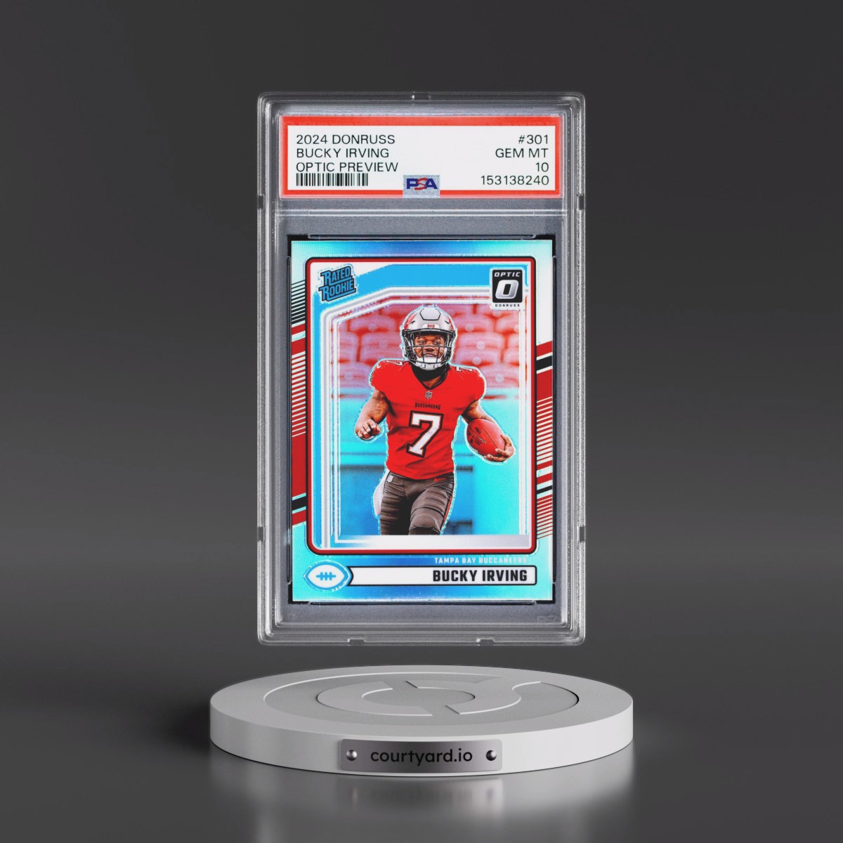 2024 Panini Donruss #301 Bucky Irving - Optic Preview (PSA 10 GEM MINT)
