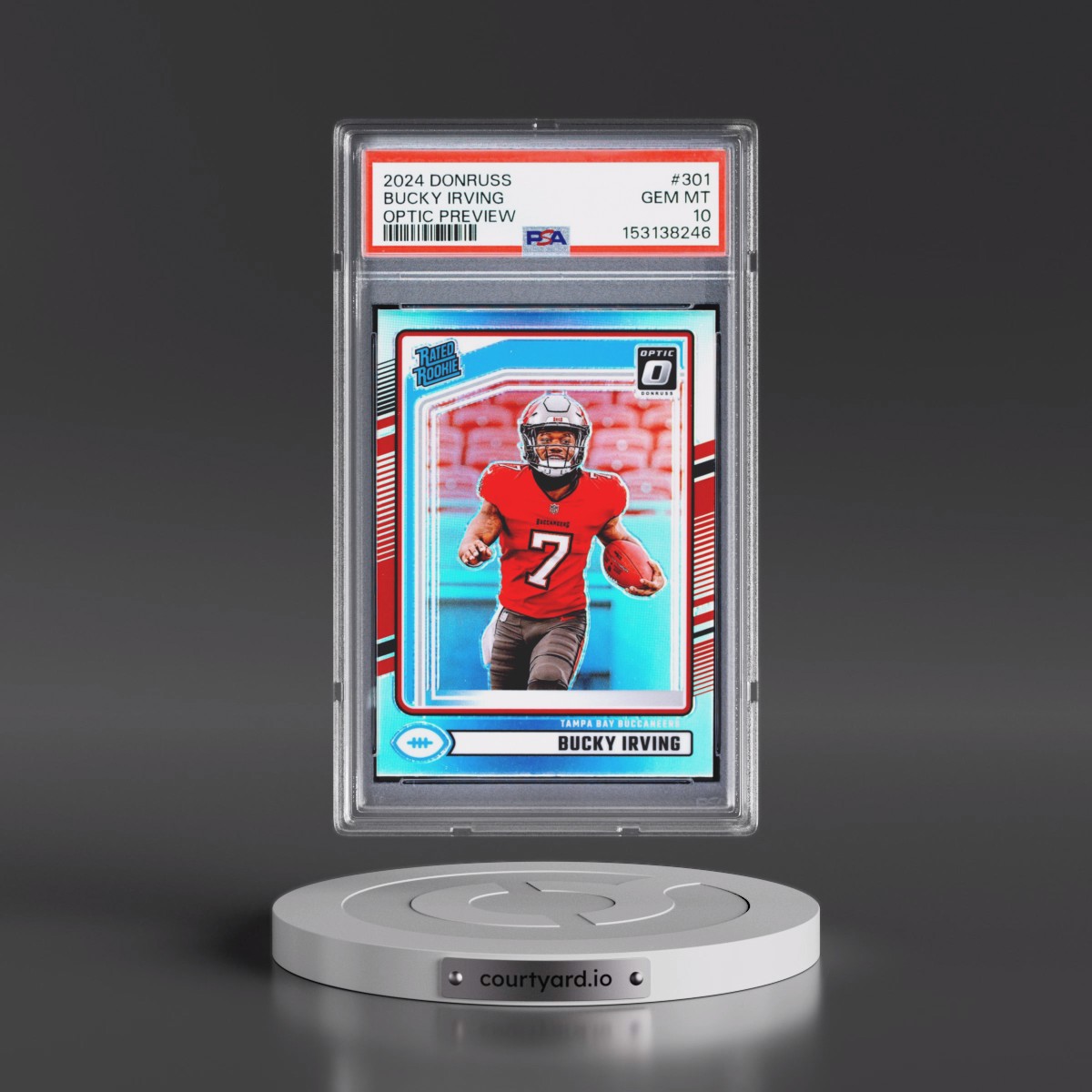 2024 Panini Donruss #301 Bucky Irving - Optic Preview (PSA 10 GEM MINT)