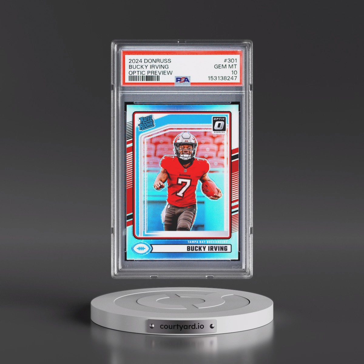 2024 Panini Donruss #301 Bucky Irving - Optic Preview (PSA 10 GEM MINT)