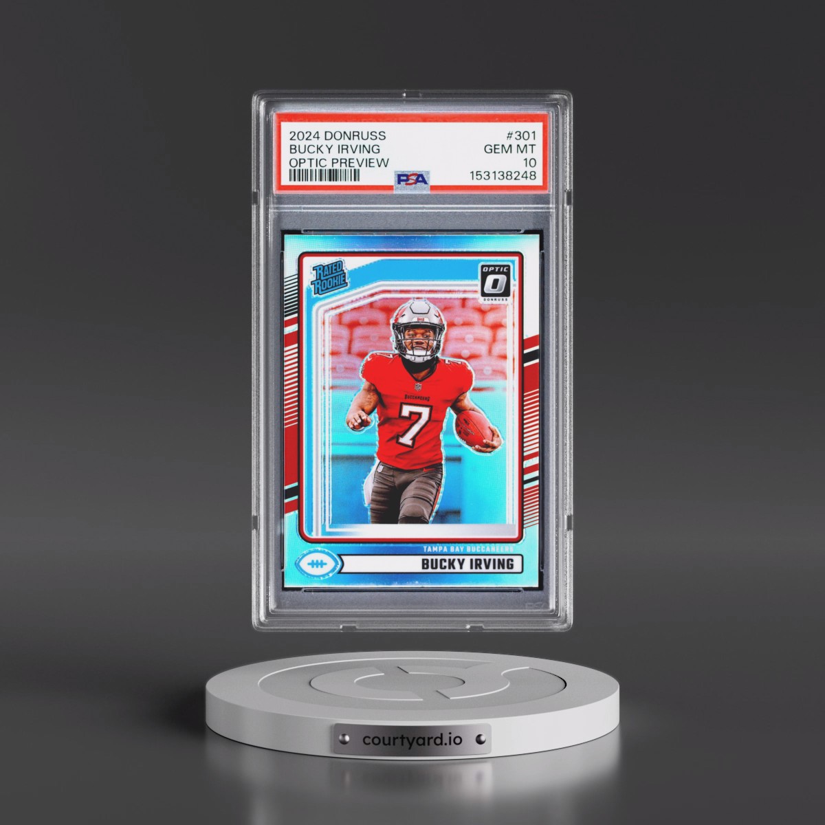 2024 Panini Donruss #301 Bucky Irving - Optic Preview (PSA 10 GEM MINT)