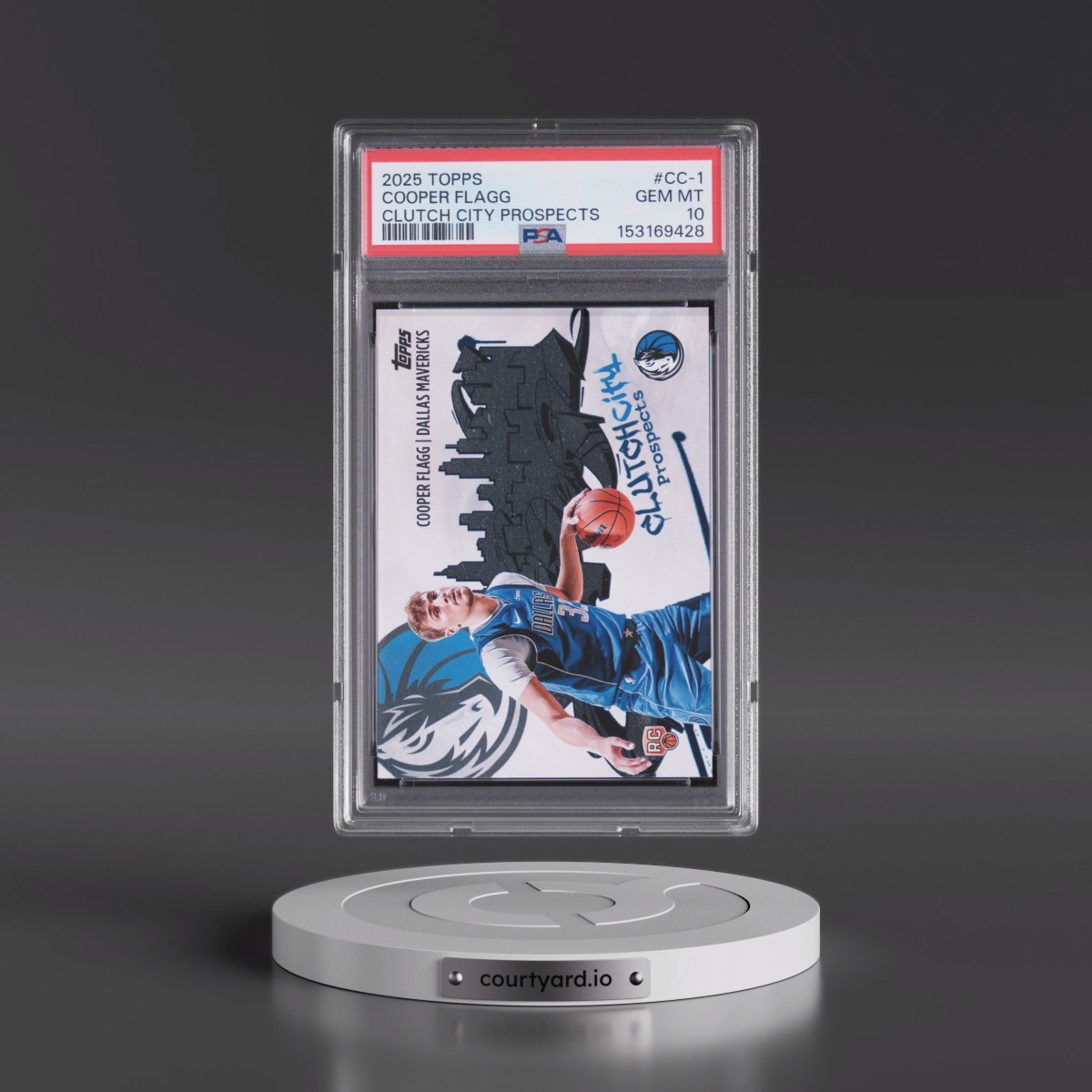 2025 Topps Clutch City Prospects #CC-1 Cooper Flagg (PSA 10 GEM MINT)