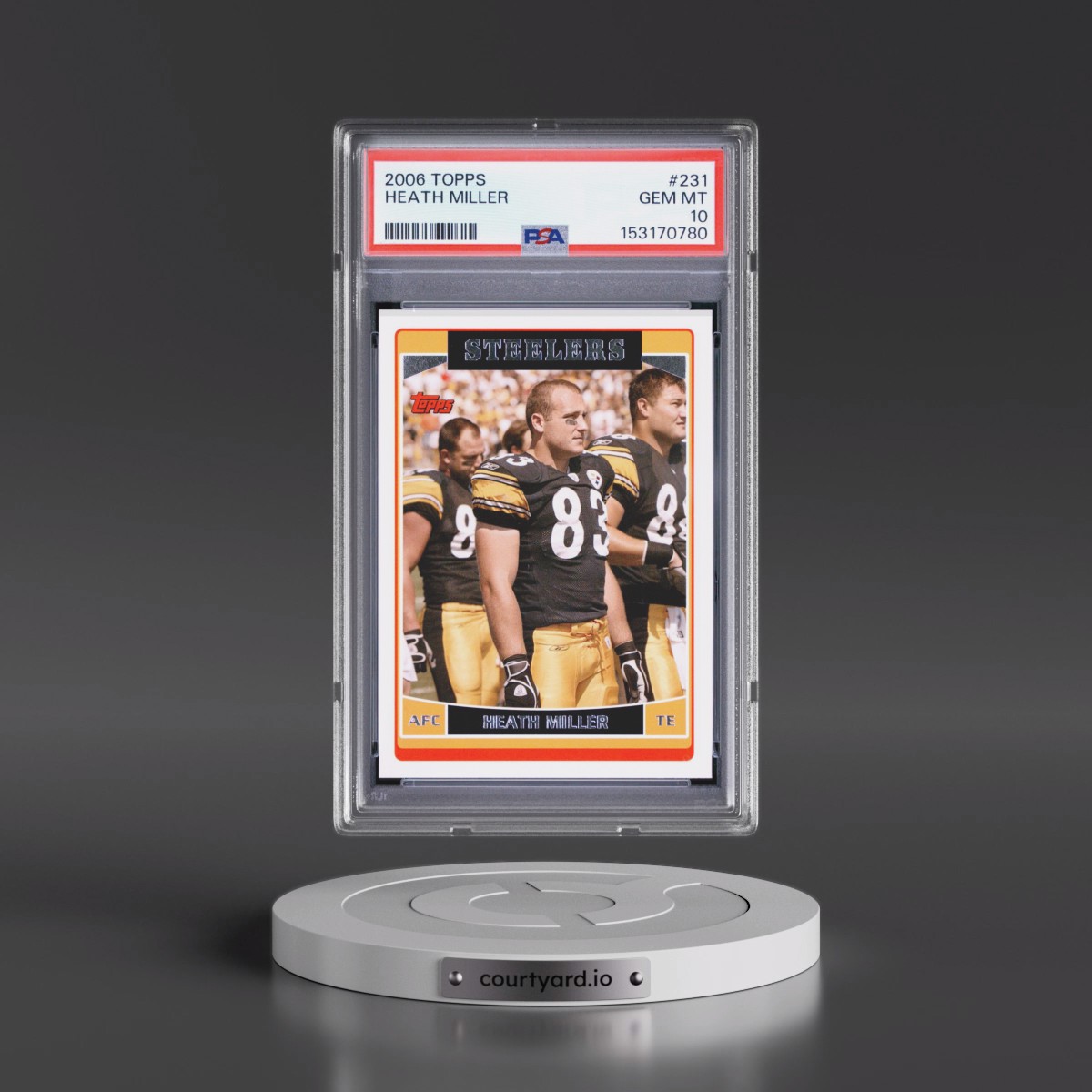2006 Topps #231 Heath Miller (PSA 10 GEM MINT)