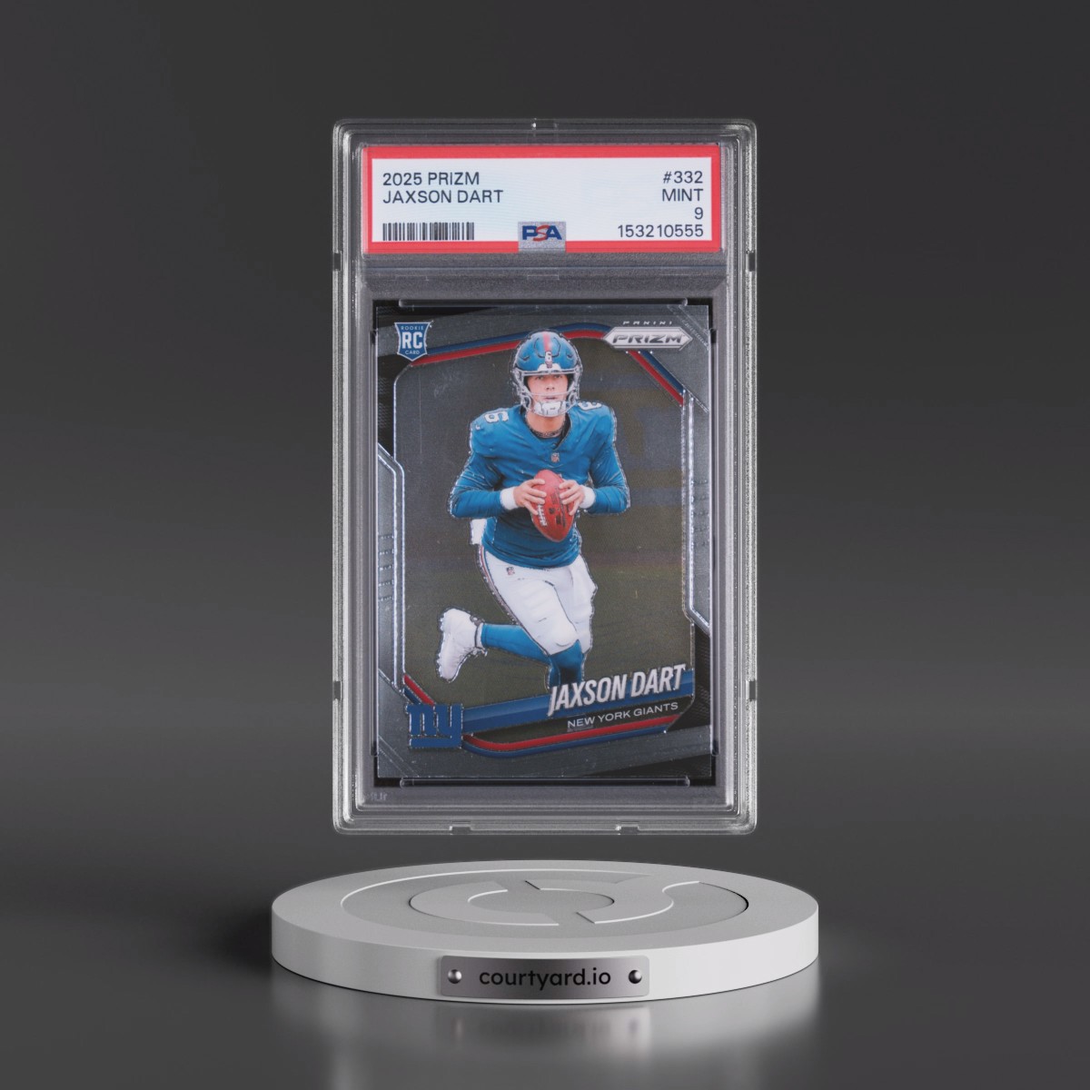 2025 Panini Prizm #332 Jaxson Dart (PSA 9 MINT)