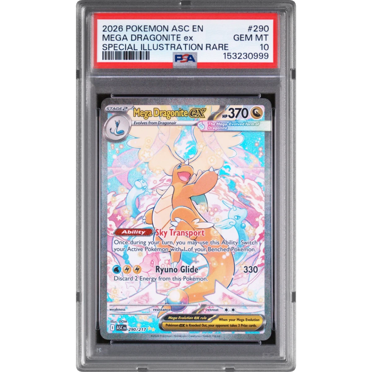 Mega Dragonite EX card artwork