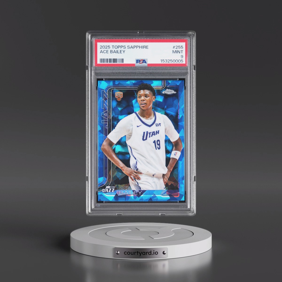 2025 Topps Chrome Sapphire Edition Ace Bailey #255 PSA 9