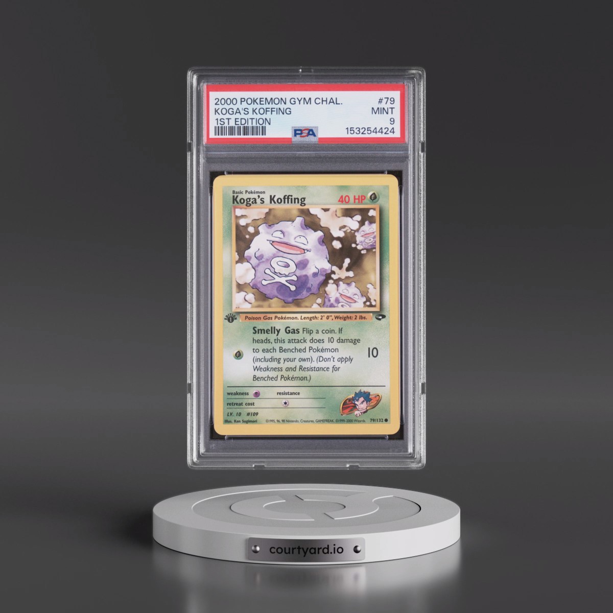 2000 Pokémon Gym Challenge #79 Koga's Koffing - 1st Edition (PSA 9 MINT)