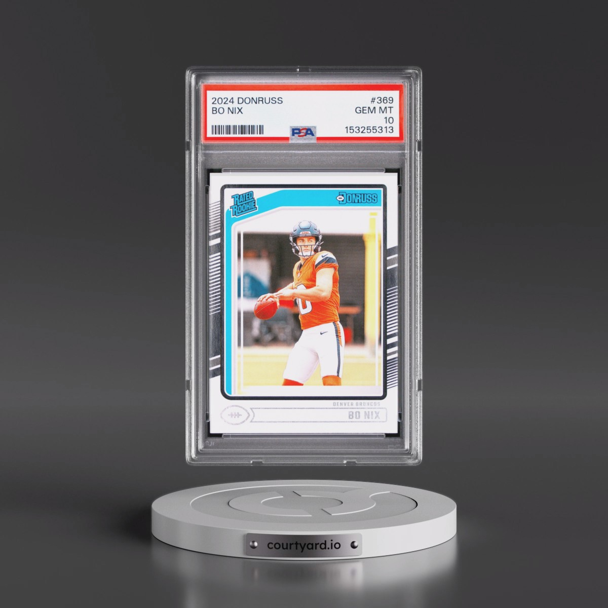 2024 Panini Donruss Bo Nix #369 PSA 10