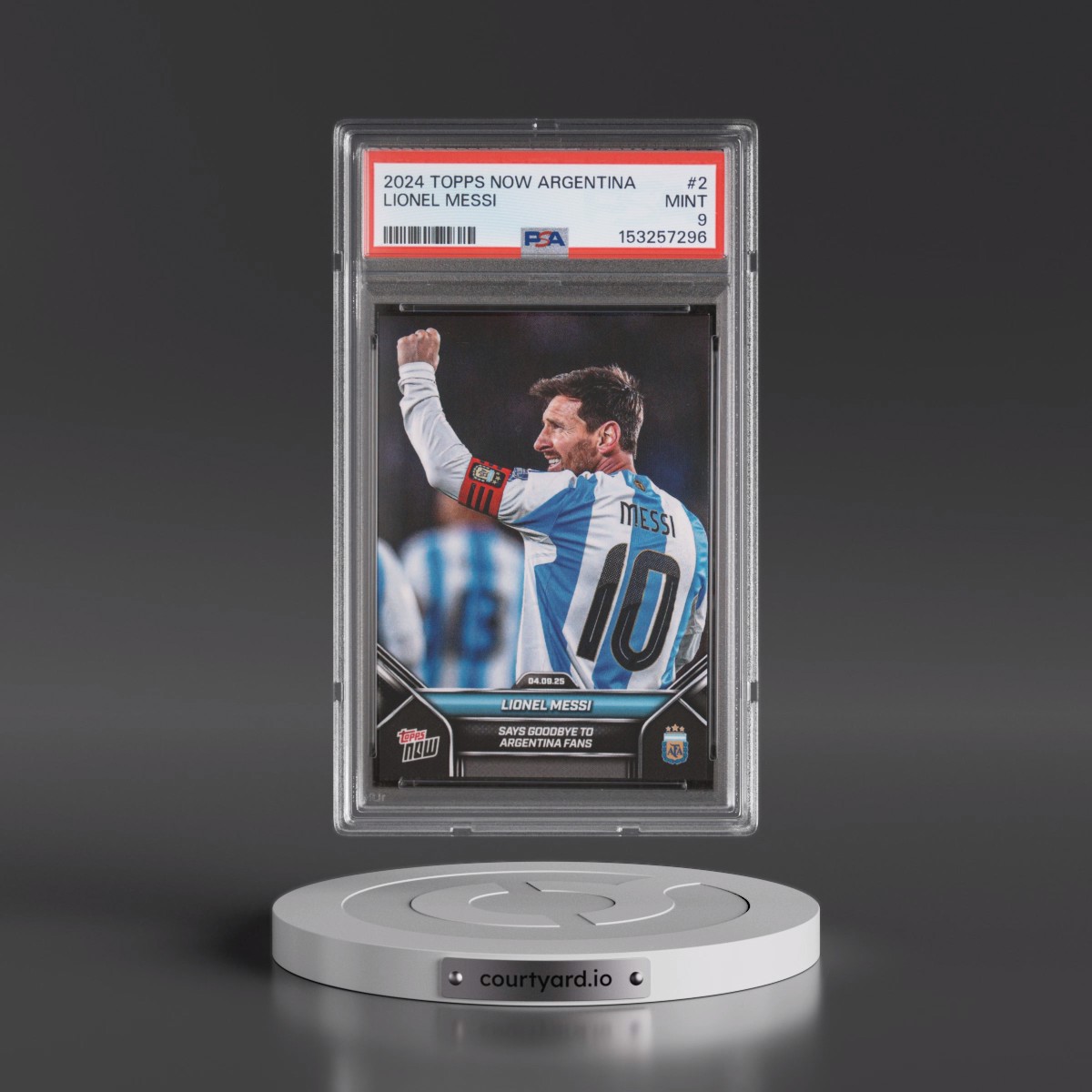 2024 Topps Now Argentina #2 Lionel Messi (PSA 9 MINT)