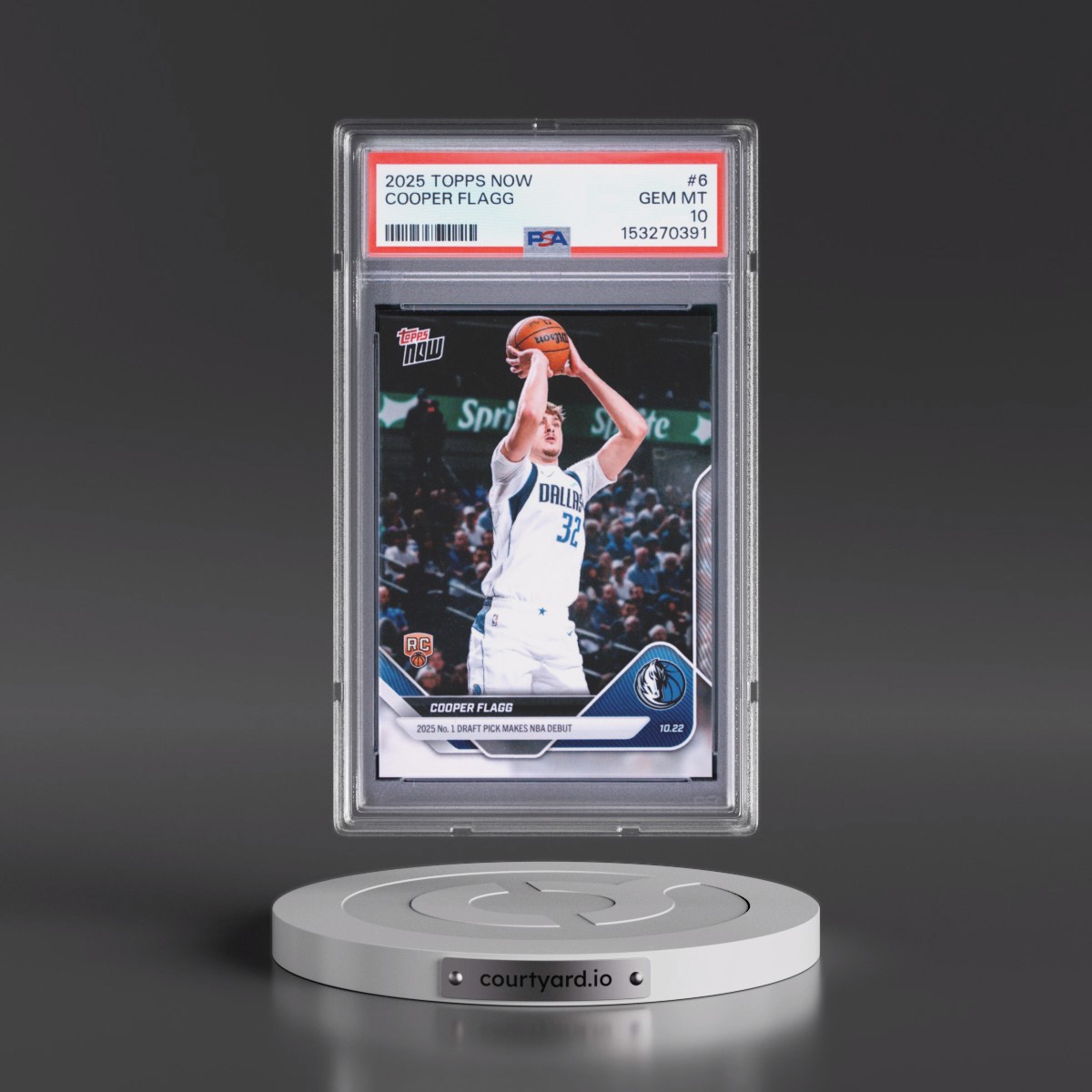 2025 Topps Now #6 Cooper Flagg (PSA 10 GEM MINT)