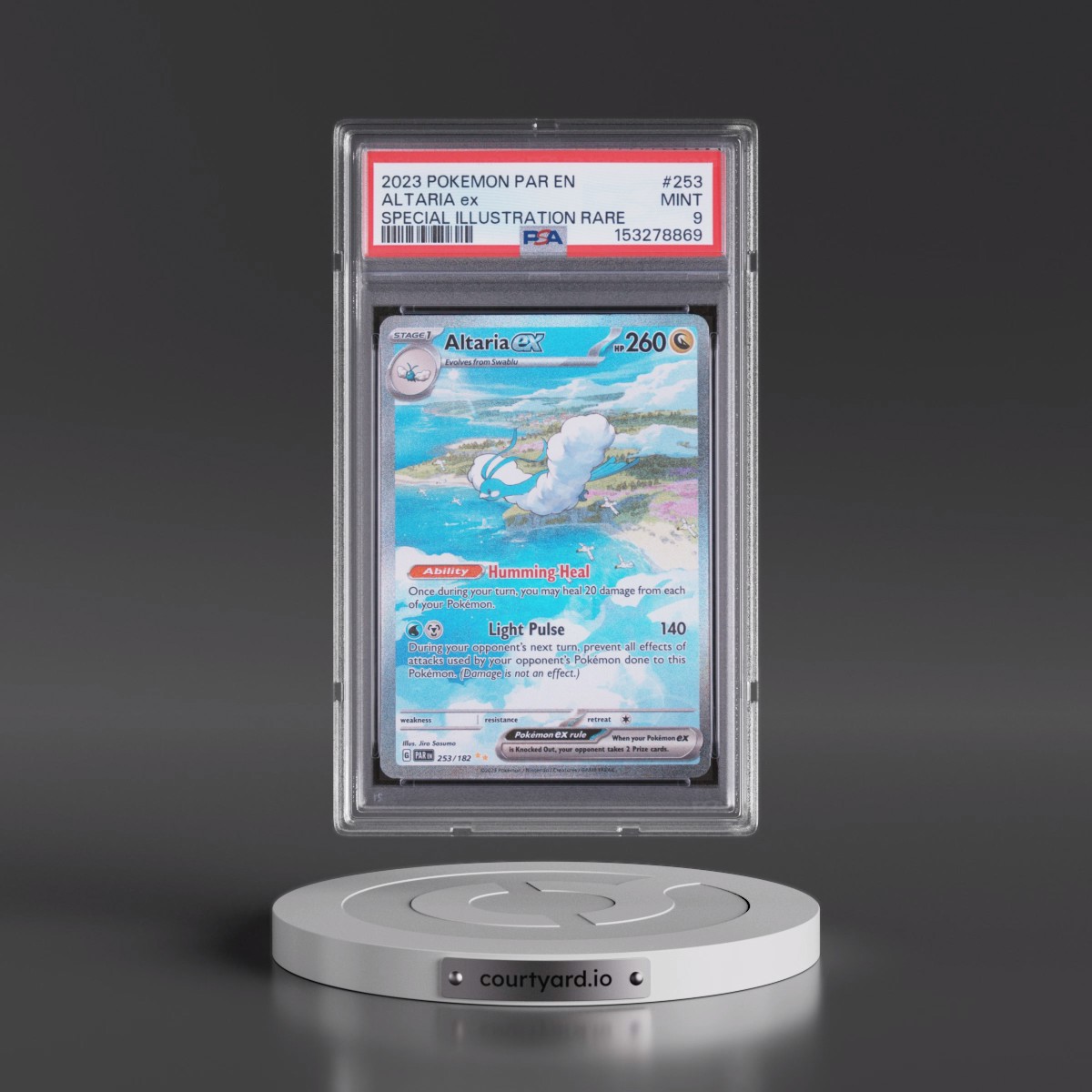 2023 Pokémon Par EN-Paradox Rift #253 Altaria EX - Holo Special Illustration Rare (PSA 9 MINT)