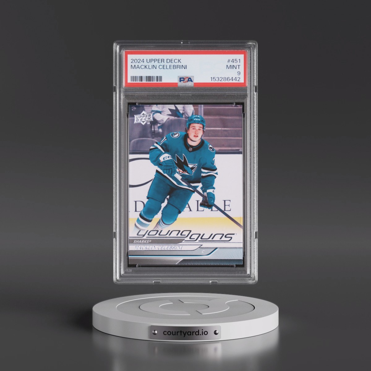 2024 Upper Deck #451 Macklin Celebrini (PSA 9 MINT)