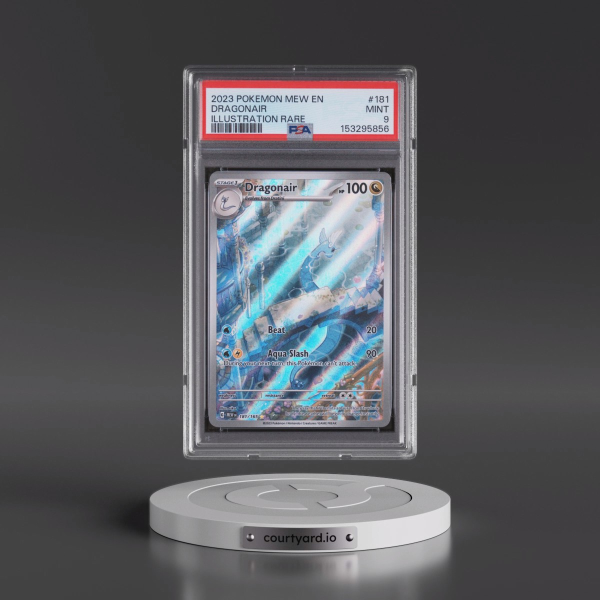 2023 Pokémon Mew EN-151 #181 Dragonair - Illustration Rare (PSA 9 MINT)