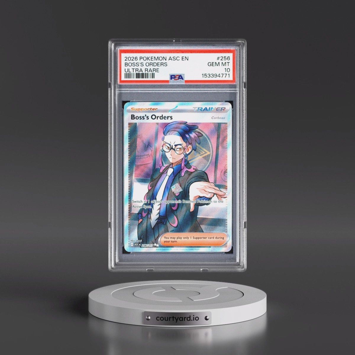 2026 Pokémon Asc EN-Ascended Heroes Boss's Orders - Ultra Rare #256 PSA 10