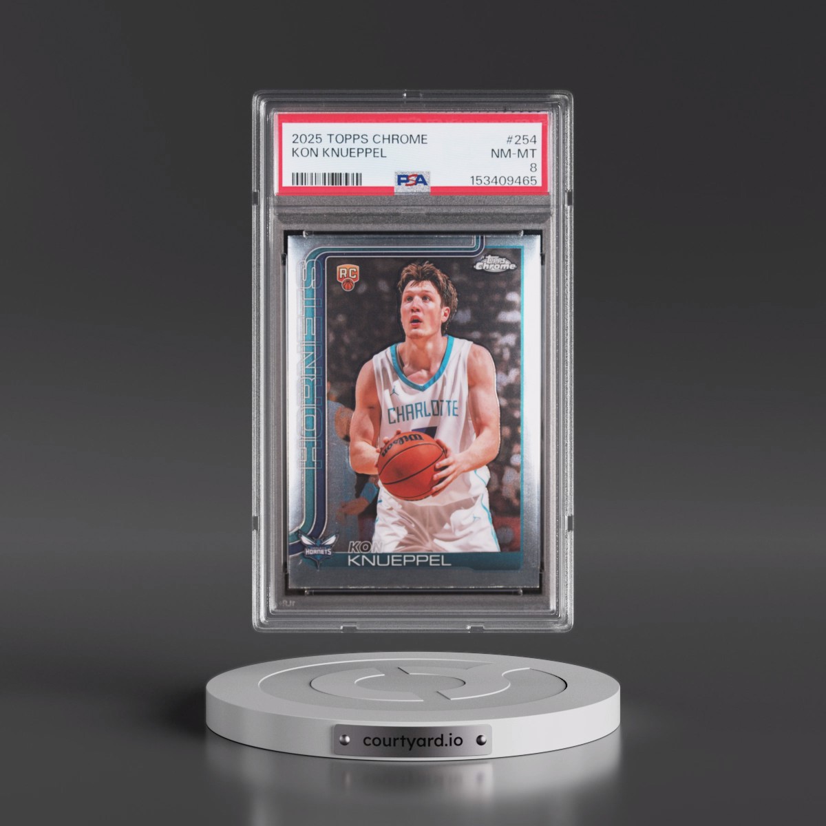 2025 Topps Chrome #254 Kon Knueppel (PSA 8 NM-MT)