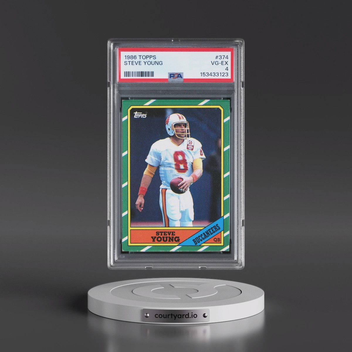 1986 Topps #374 Steve Young (PSA 4 VG-EX)