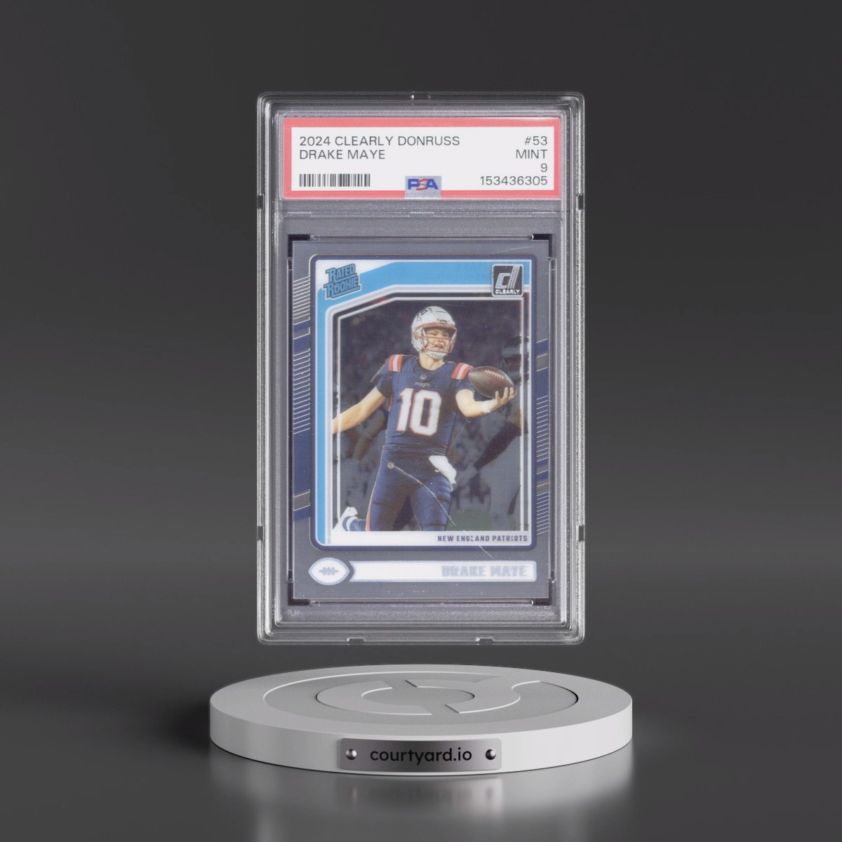 2024 Panini Clearly Donruss #53 Drake Maye (PSA 9 MINT)
