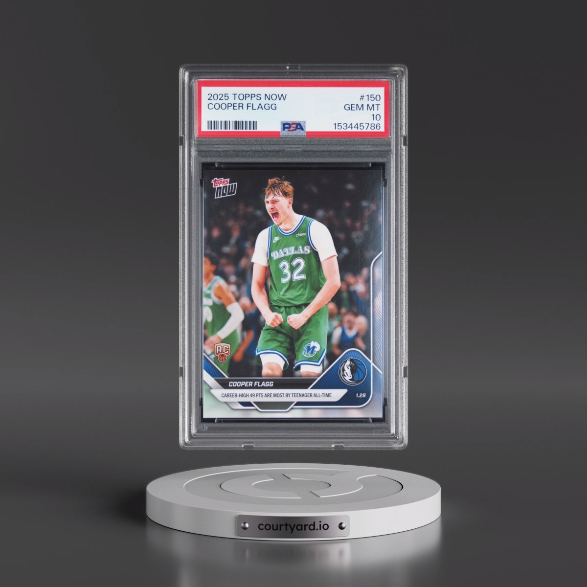 2025 Topps Now #150 Cooper Flagg (PSA 10 GEM MINT)