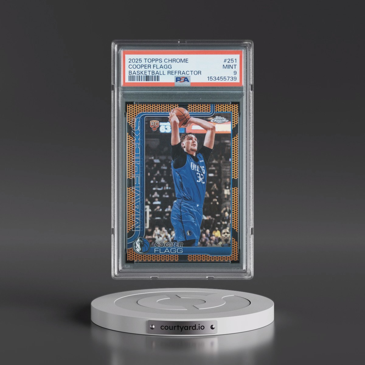 2025 Topps Chrome #251 Cooper Flagg - Basketball Refractor (PSA 9 MINT)