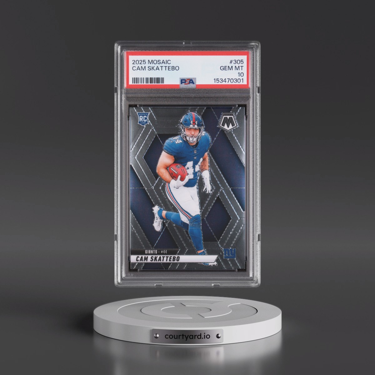 2025 Panini Mosaic Cam Skattebo #305 PSA 10