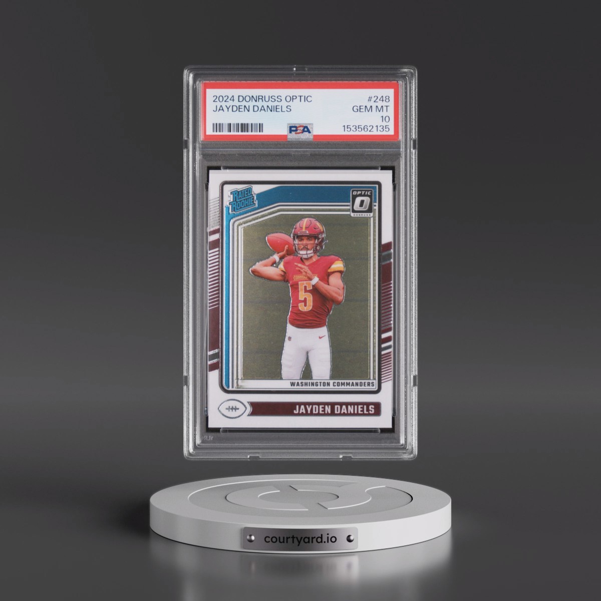 2024 Panini Donruss Optic #248 Jayden Daniels (PSA 10 GEM MINT)