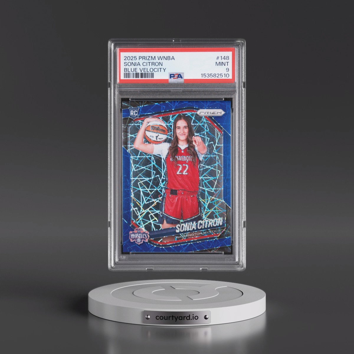 2025 Panini Prizm WNBA #148 Sonia Citron - Blue Velocity (PSA 9 MINT)