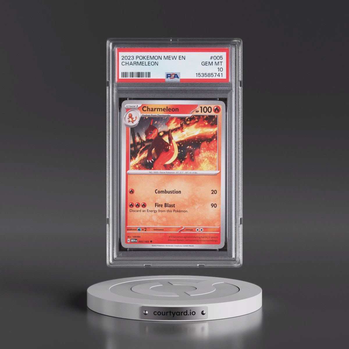 2023 Pokémon Mew EN-151 #005 Charmeleon (PSA 10 GEM MINT)